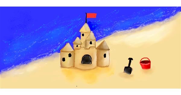 Drawing Of Sand Castle By Soraya Drawize Gallery