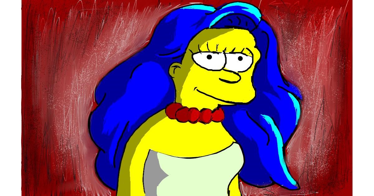 Drawing of Marge Simpson by Soaring Sunshine Drawize Gallery!