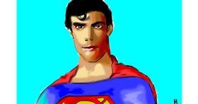 Drawing of Superman by Herbert