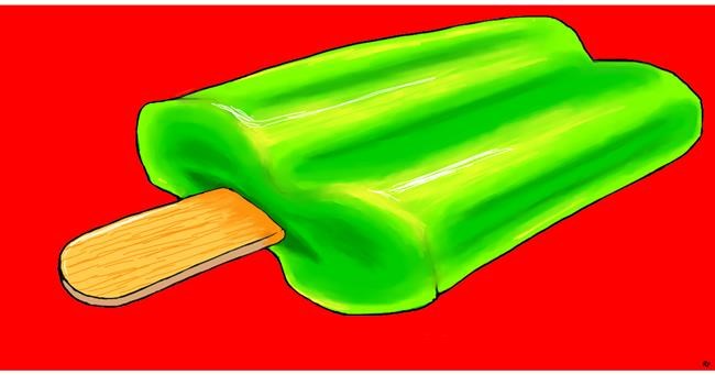 Drawing of Popsicle by Swimmer 