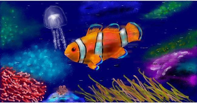 Drawing of Clownfish by Eclat de Lune