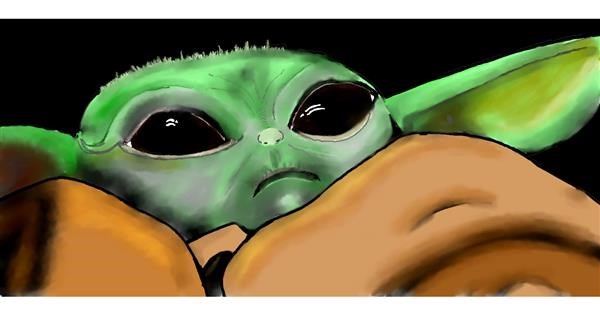 How To Draw Baby Yoda From The Mandalorian - Art For Kids Hub 