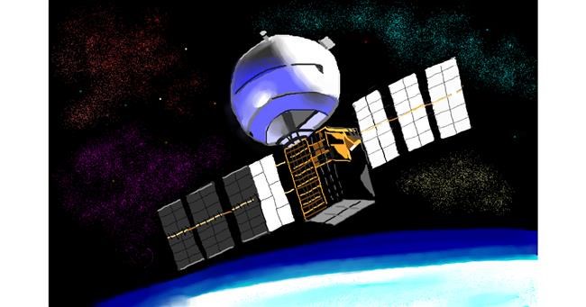 Drawing of Satellite by Edgar