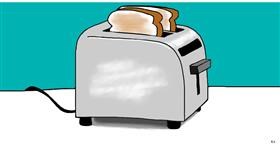 Drawing of Toaster by Swimmer 