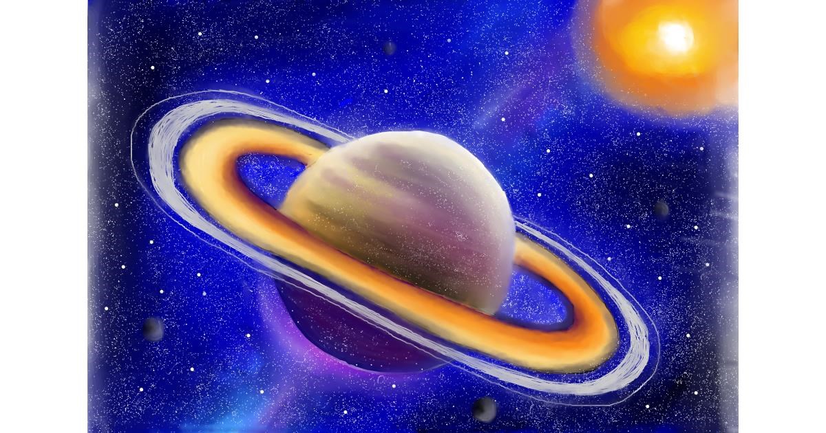 Drawing of Saturn by Jan Drawize Gallery!