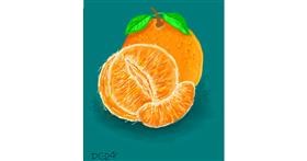 Drawing of Orange by GreyhoundMama