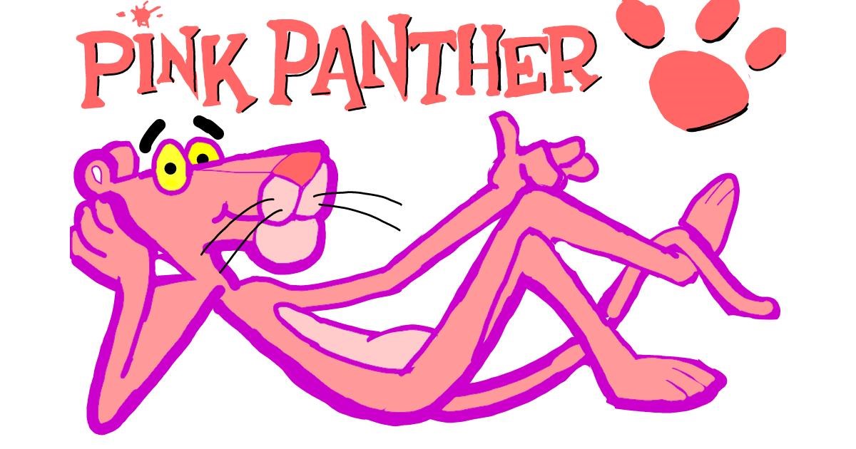 Drawing Of Pink Panther By Rose Rocket Drawize Gallery