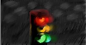 Drawing of Traffic light by Cat lover 2905