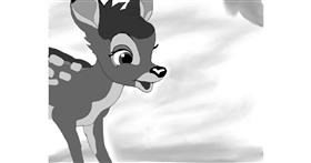 Drawing of Bambi by ImagineBastille