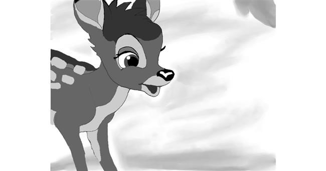 Drawing of Bambi by ImagineBastille