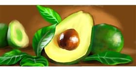 Drawing of Avocado by Ghost