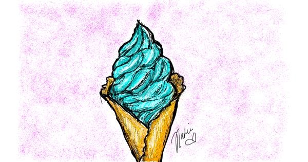 tumblr ice cream cone drawing