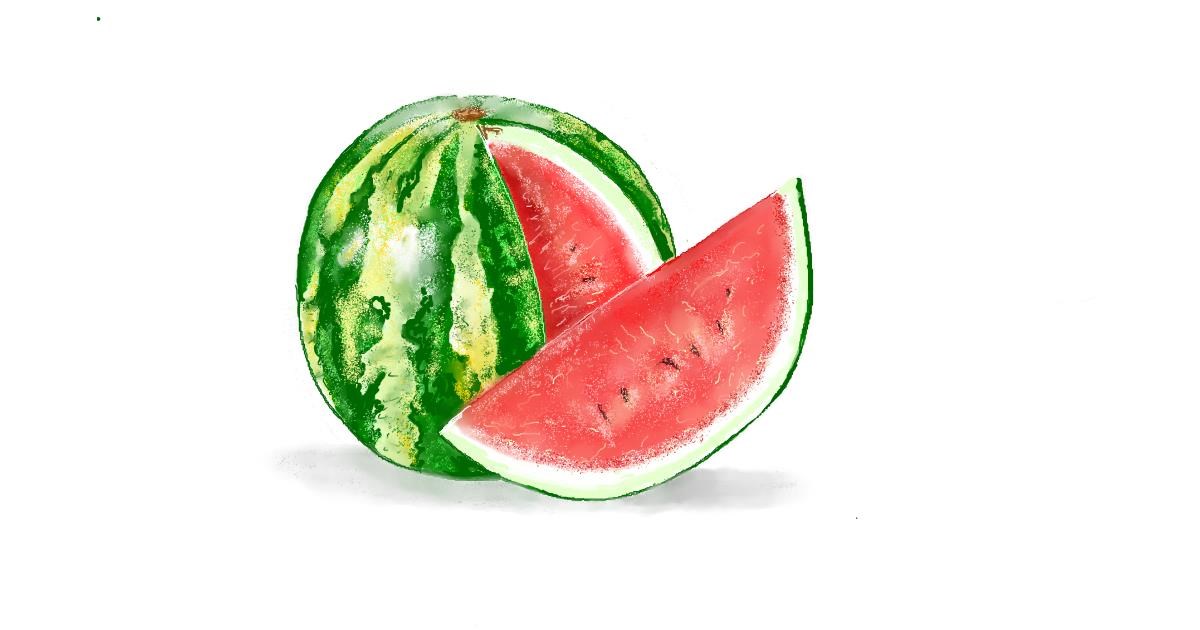 Drawing of Watermelon by GJP - Drawize Gallery!