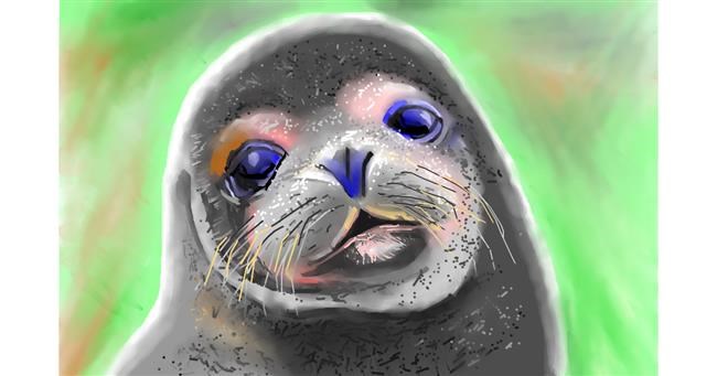 Drawing of Seal by Edgar