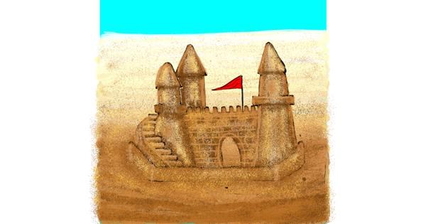 Drawing of Sand castle by SIREN - Drawize Gallery!