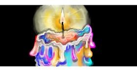 Drawing of Candle by Lo_der