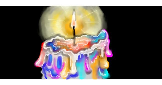 Drawing of Candle by Lo_der