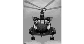 Drawing of Helicopter by GreyhoundMama