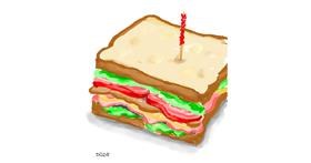 Drawing of Sandwich by GreyhoundMama