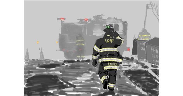 Drawing of Firefighter by teidolo - Drawize Gallery!