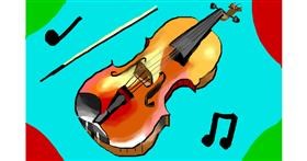 Drawing of Violin by Herbert