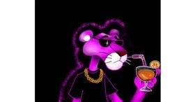 Drawing of Pink Panther by Kutz