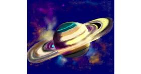 Drawing of Saturn by Yasi