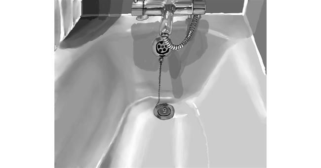 Drawing of Bathtub by ImagineBastille