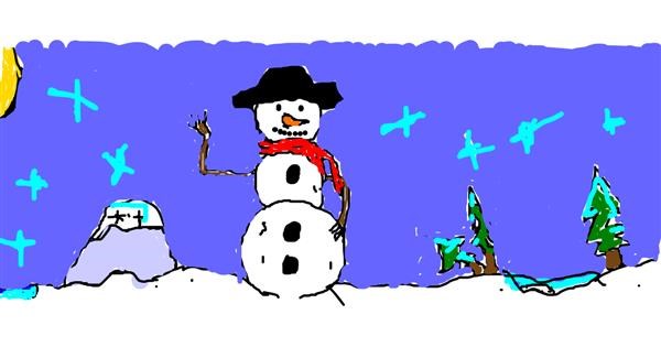 Snowman Drawing Gallery And How To Draw Videos