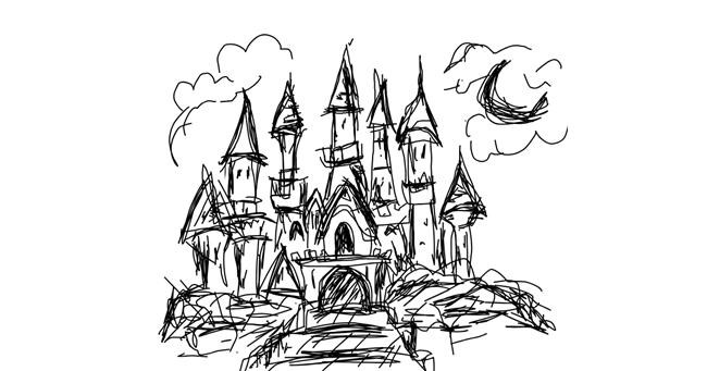 Drawing of Castle by HAHA