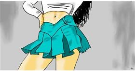 Drawing of Skirt by Swimmer