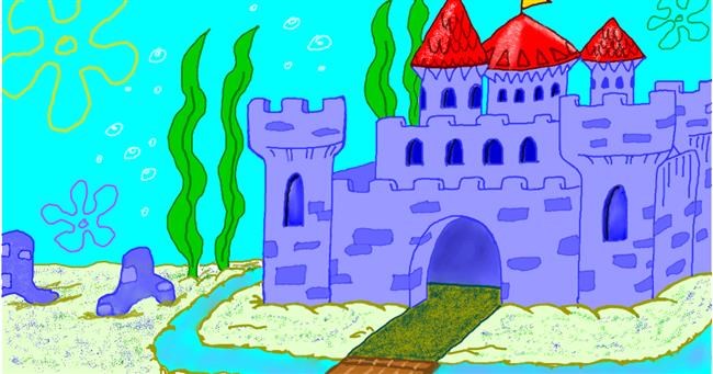 Drawing of Castle by InessA