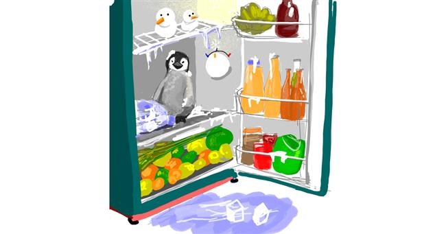 Drawing of Refrigerator by Soh