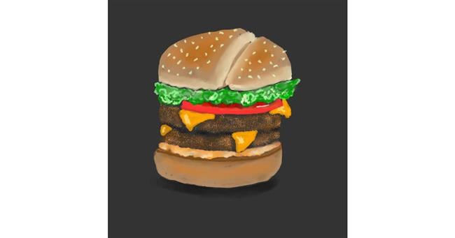 Drawing of Burger by TedsNan