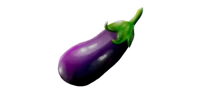 Drawing of Eggplant by Katie