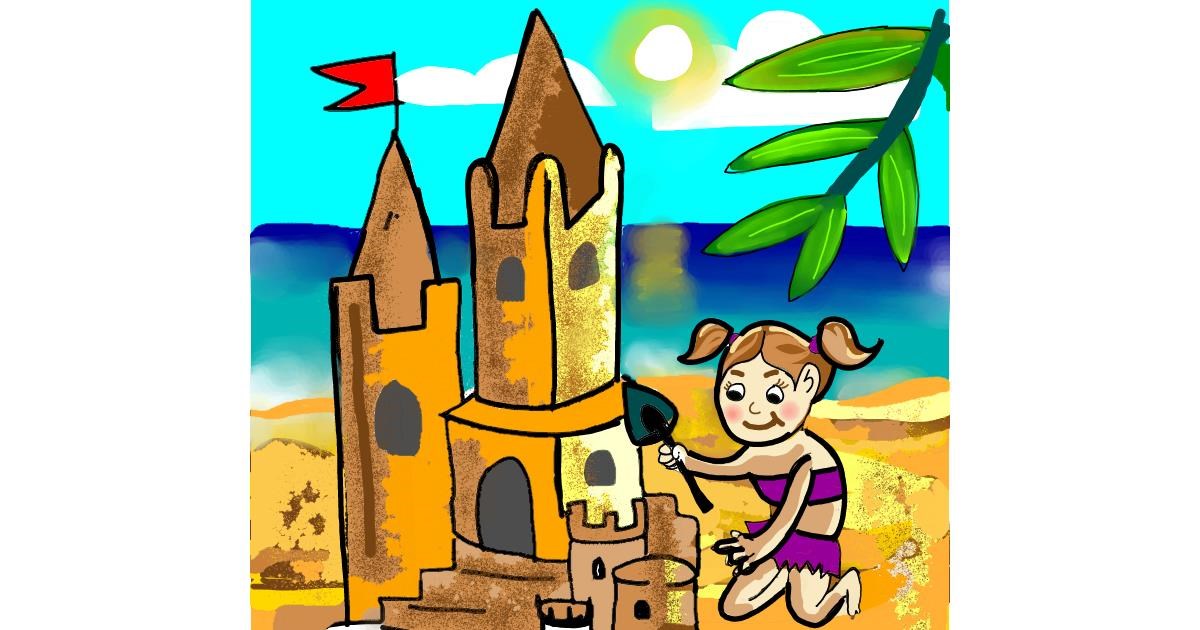 Drawing of Sand castle by Namie - Drawize Gallery!