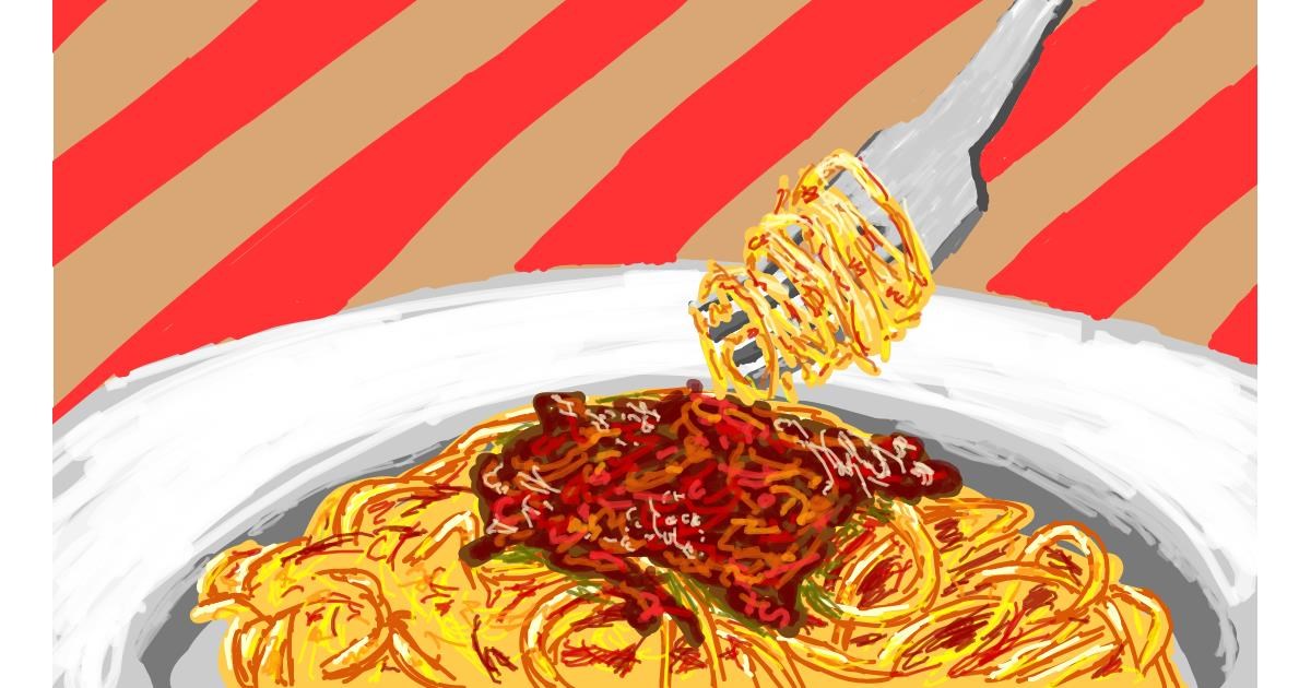 Drawing of Spaghetti by Sam - Drawize Gallery!