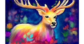 Drawing of Deer by Yasi