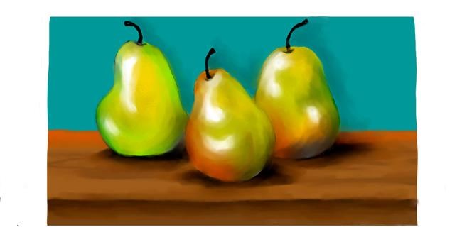 Drawing of Pear by DebbyLee