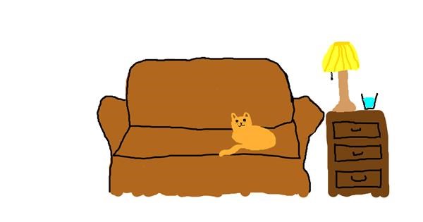 Drawing of Couch by Gel - Drawize Gallery!