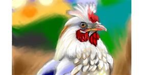 Drawing of Rooster by Edgar