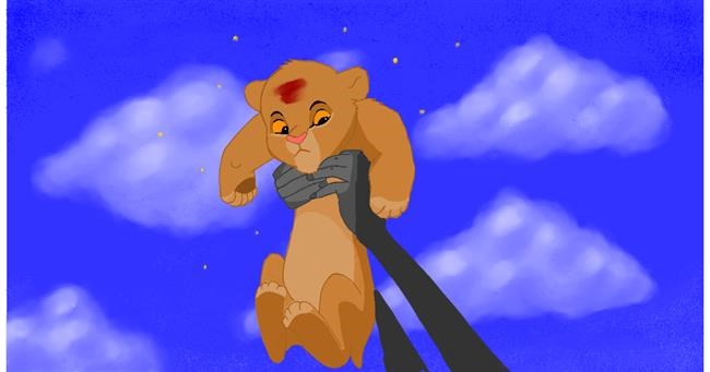 Simba lion on sale king drawing