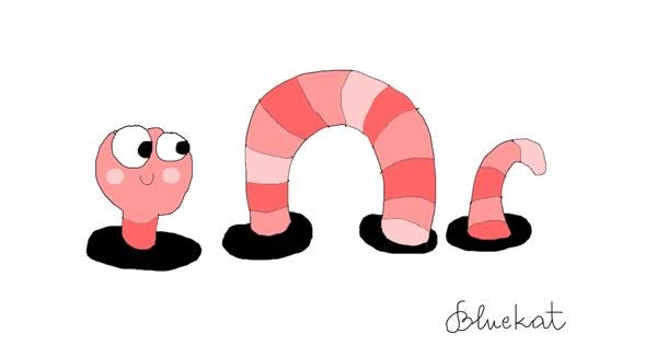 Drawing of Worm by kat - Drawize Gallery!