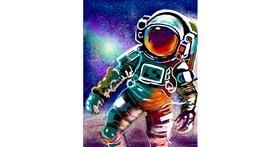 Drawing of Astronaut by ⋆su⋆vinci彡