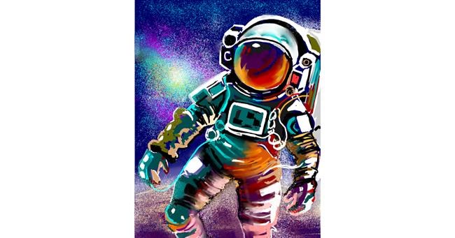 Drawing of Astronaut by ⋆su⋆vinci彡