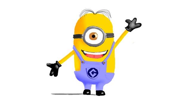 Drawing of Minion by SadCzarina