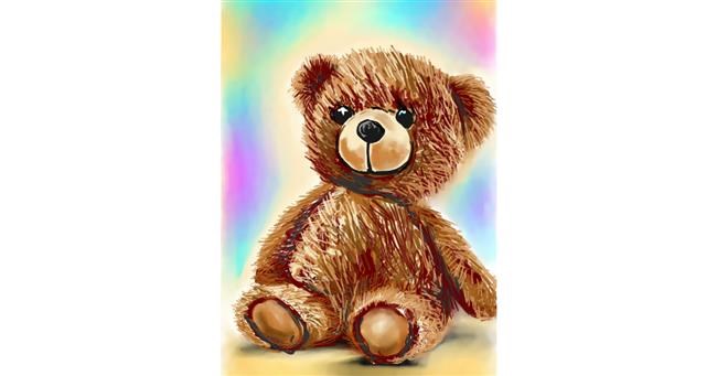 Drawing of Teddy bear by ⋆su⋆vinci彡