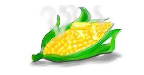 Drawing of Corn by DebbyLee