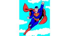 Drawing of Superman by Randi