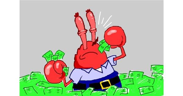 spongebob squarepants mr krabs money